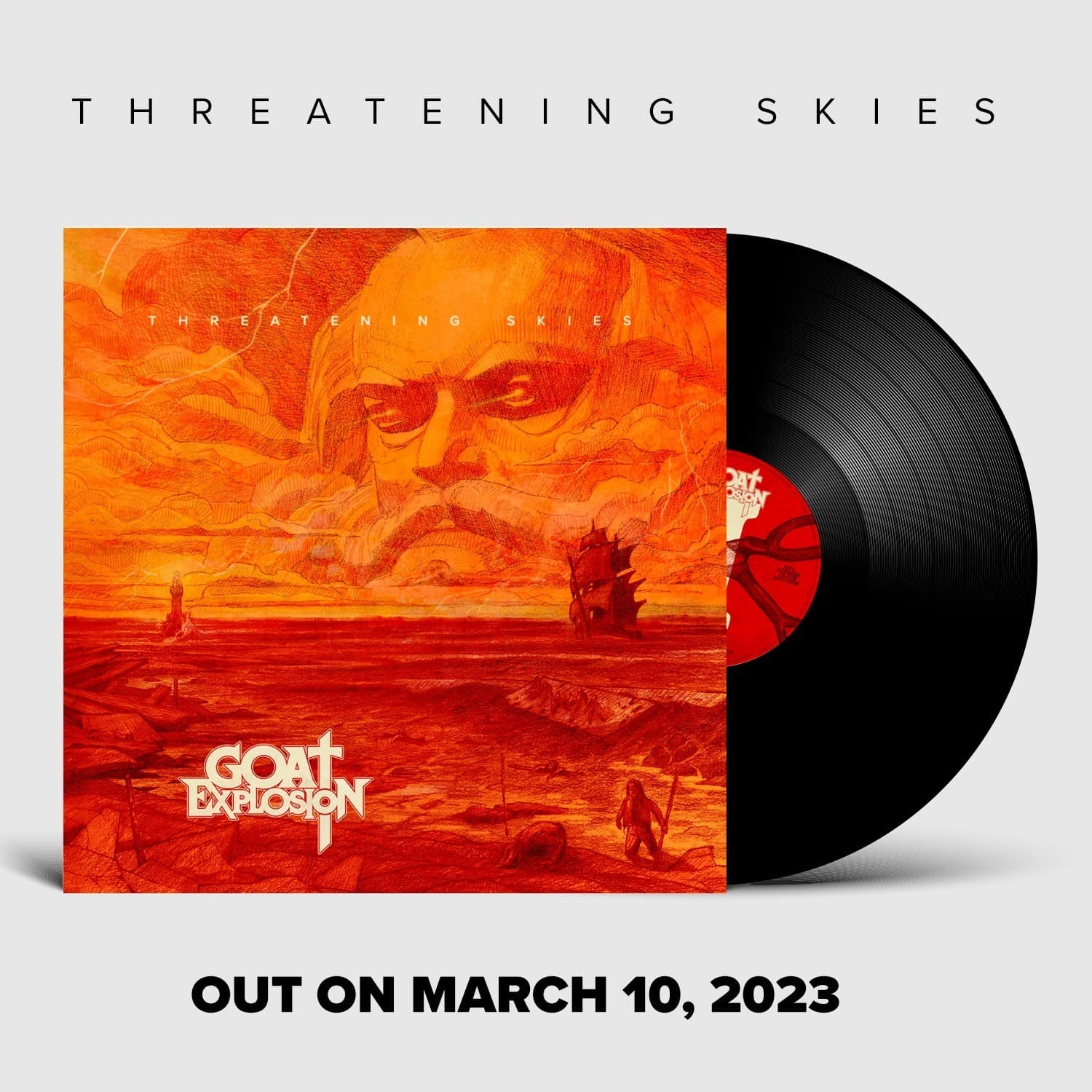 Goat Explosion - Threatening Skies DLP (Black Vinyl)
